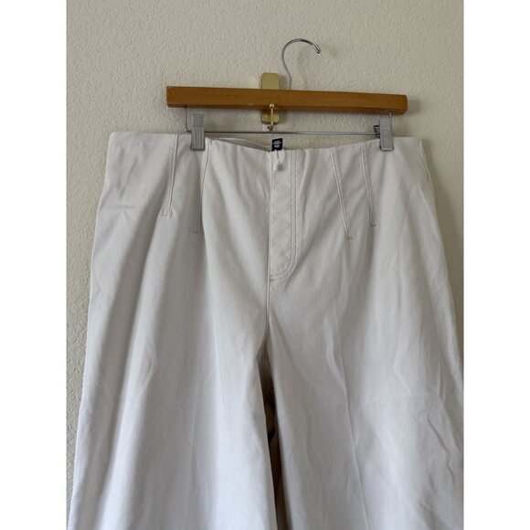 SPANX Women's Ultra Wide Leg Cream High Rise Plus Size Crop Jeans Size 1X - Picture 3 of 7